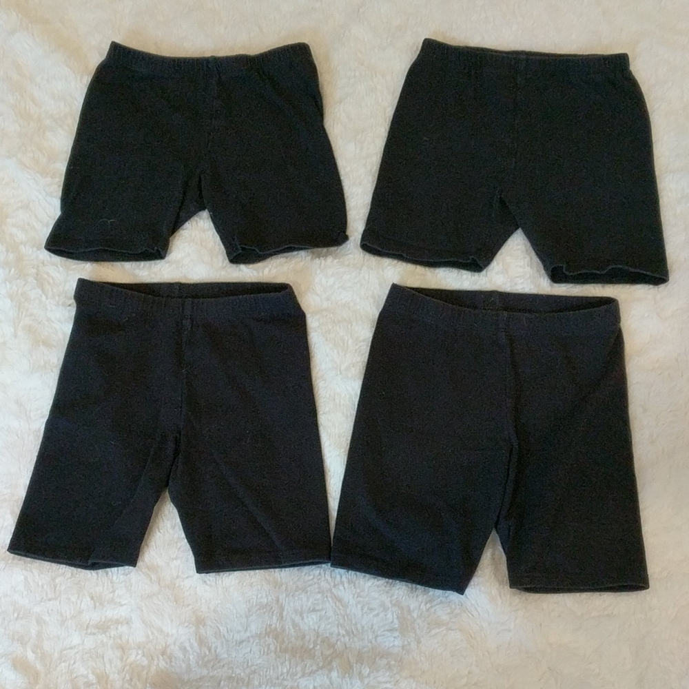 Bike shorts black lot, girls size 5